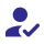 person with approval icon